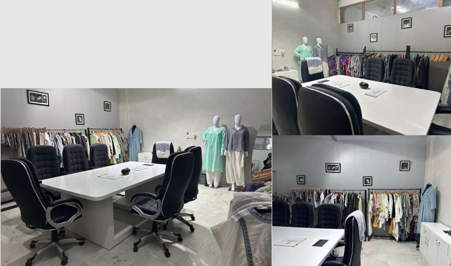 Hunar Creation showroom and buyer meeting area
